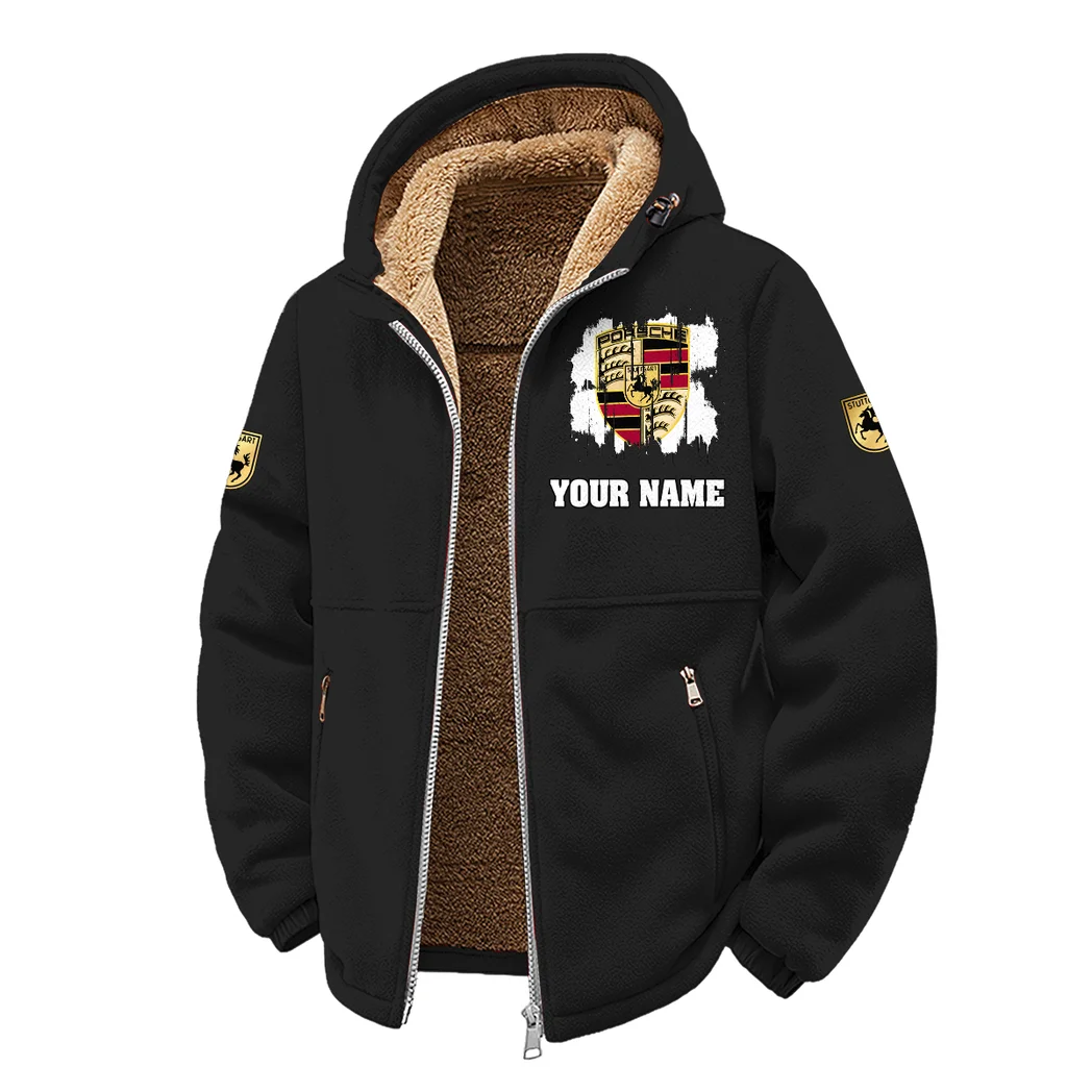 High-Speed Roadster Winter Fleece Jacket, Heavyweight Plush Fleece HVN1451PO - Black - Image 2