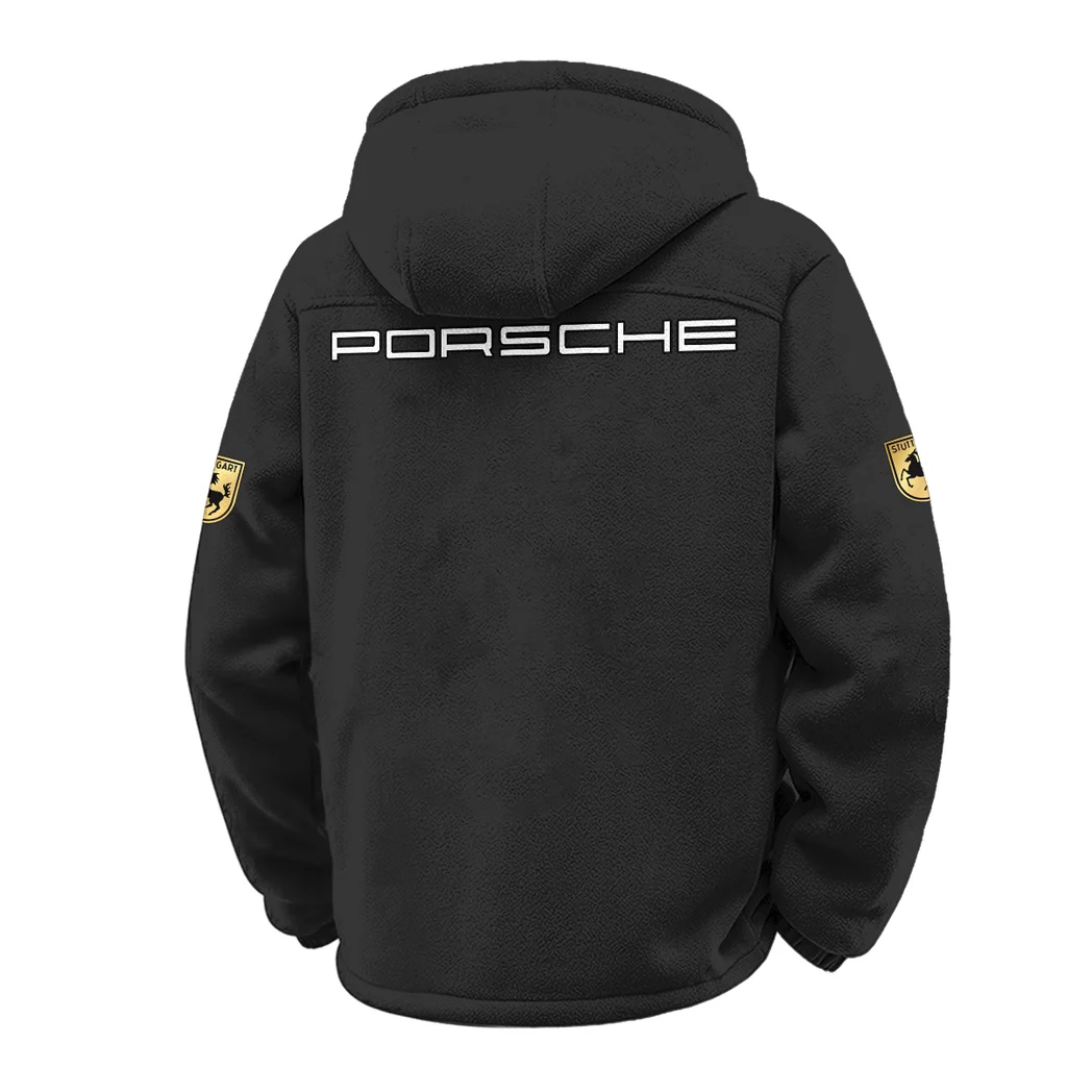 High-Speed Roadster Winter Fleece Jacket, Heavyweight Plush Fleece HVN1451PO - Black - Image 3