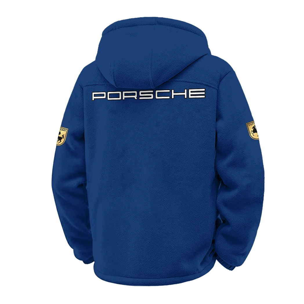High-Speed Roadster Winter Fleece Jacket, Heavyweight Plush Fleece HVN1451PO - Navy - Image 3