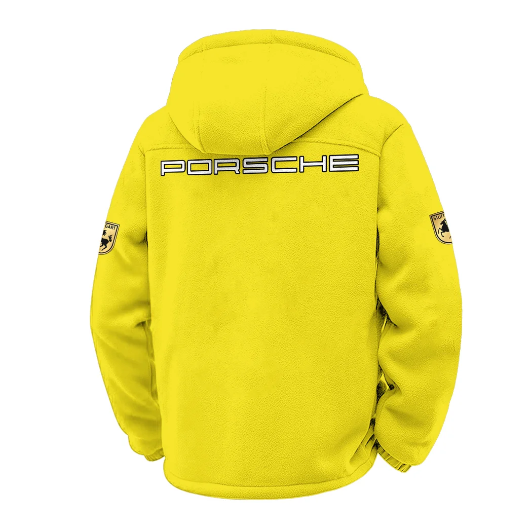 High-Speed Roadster Winter Fleece Jacket, Heavyweight Plush Fleece HVN1451PO - Yellow - Image 3