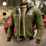 Grand Touring Car Fleece-Lined Hooded Jacket, Ultra-Soft Plush Lined Jacket HVN1451RR - Green