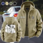 Grand Touring Car Fleece Windbreaker Jacket, Soft-Shell Active Fleece HVN1451RR - Khaki