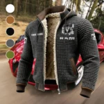 Utility Vehicle Fleece-Lined Hooded Jacket, Thermal Core Fleece Jacket HVN1451RT - Grey