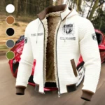 Utility Vehicle Fleece-Lined Hooded Jacket, Thermal Core Fleece Jacket HVN1451RT - White