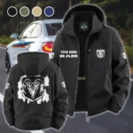 Utility Vehicle Fleece Windbreaker Jacket, Brushed Fleece Wind-Resist Layer HVN1451RT - Black