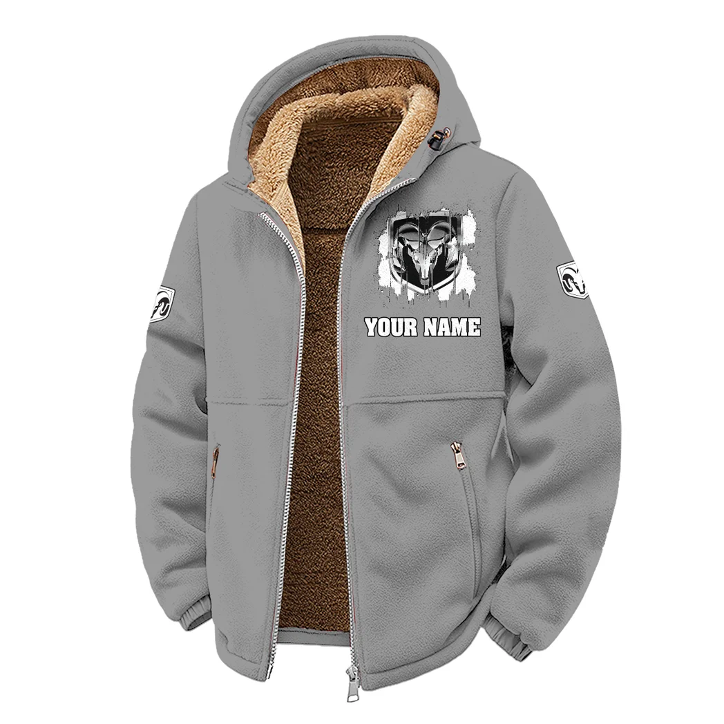 Utility Vehicle Winter Fleece Jacket, Anti-Pill Thermal Fleece HVN1451RT - Grey - Image 2