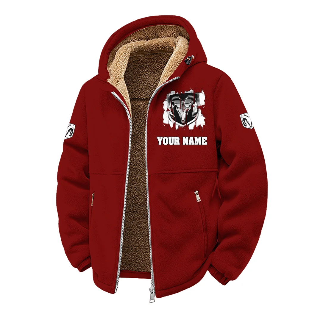 Utility Vehicle Winter Fleece Jacket, Anti-Pill Thermal Fleece HVN1451RT - Wine - Image 2