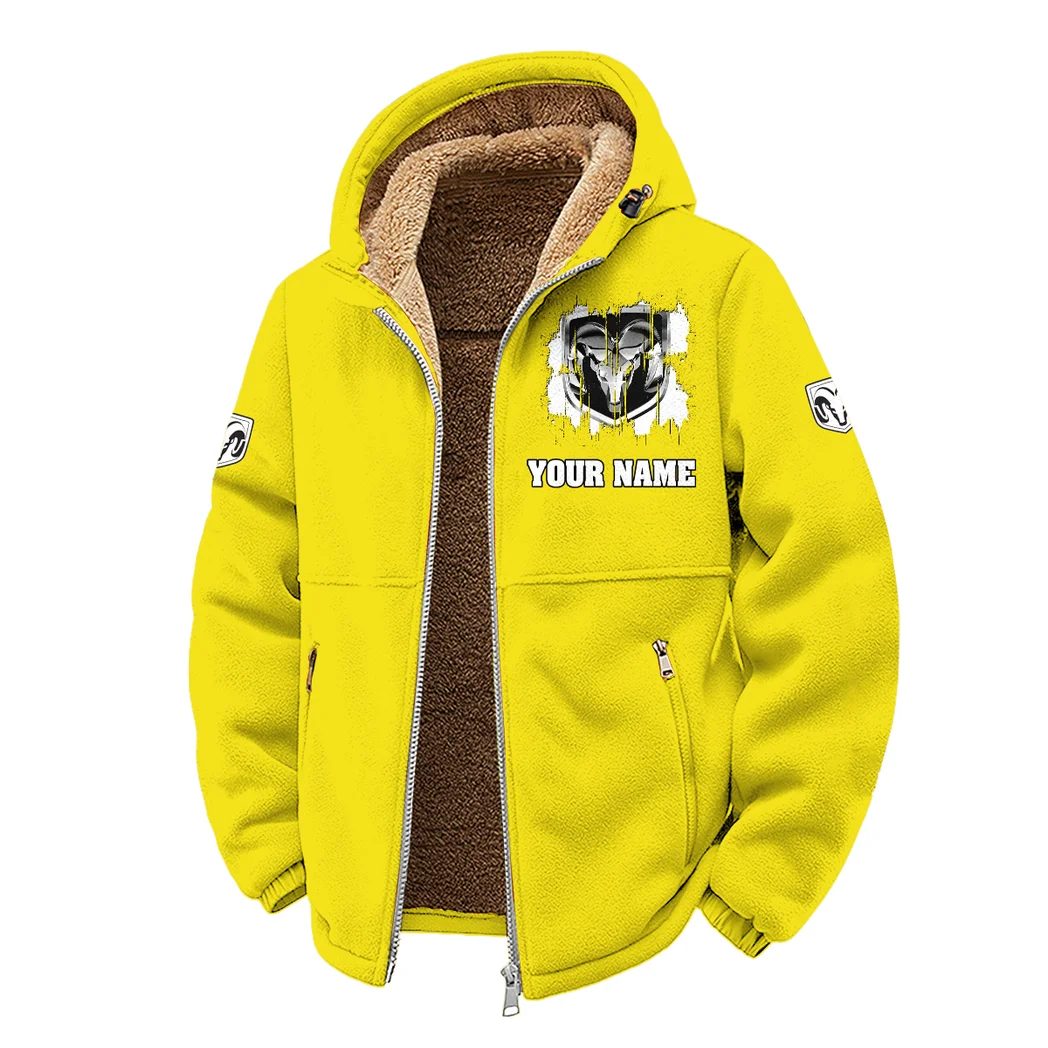 Utility Vehicle Winter Fleece Jacket, Anti-Pill Thermal Fleece HVN1451RT - Yellow - Image 2