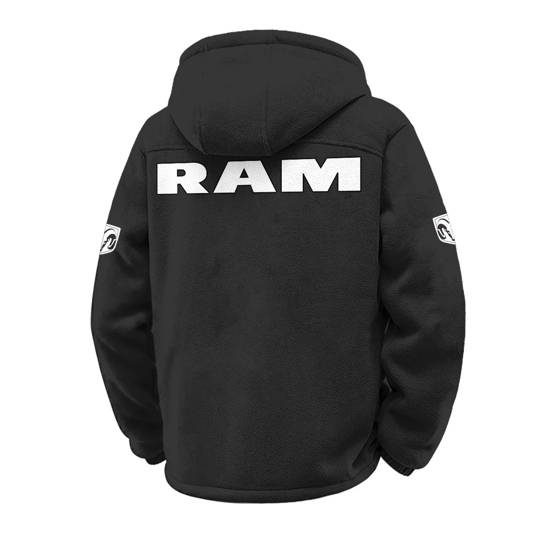 Utility Vehicle Winter Fleece Jacket, Anti-Pill Thermal Fleece HVN1451RT - Black - Image 3