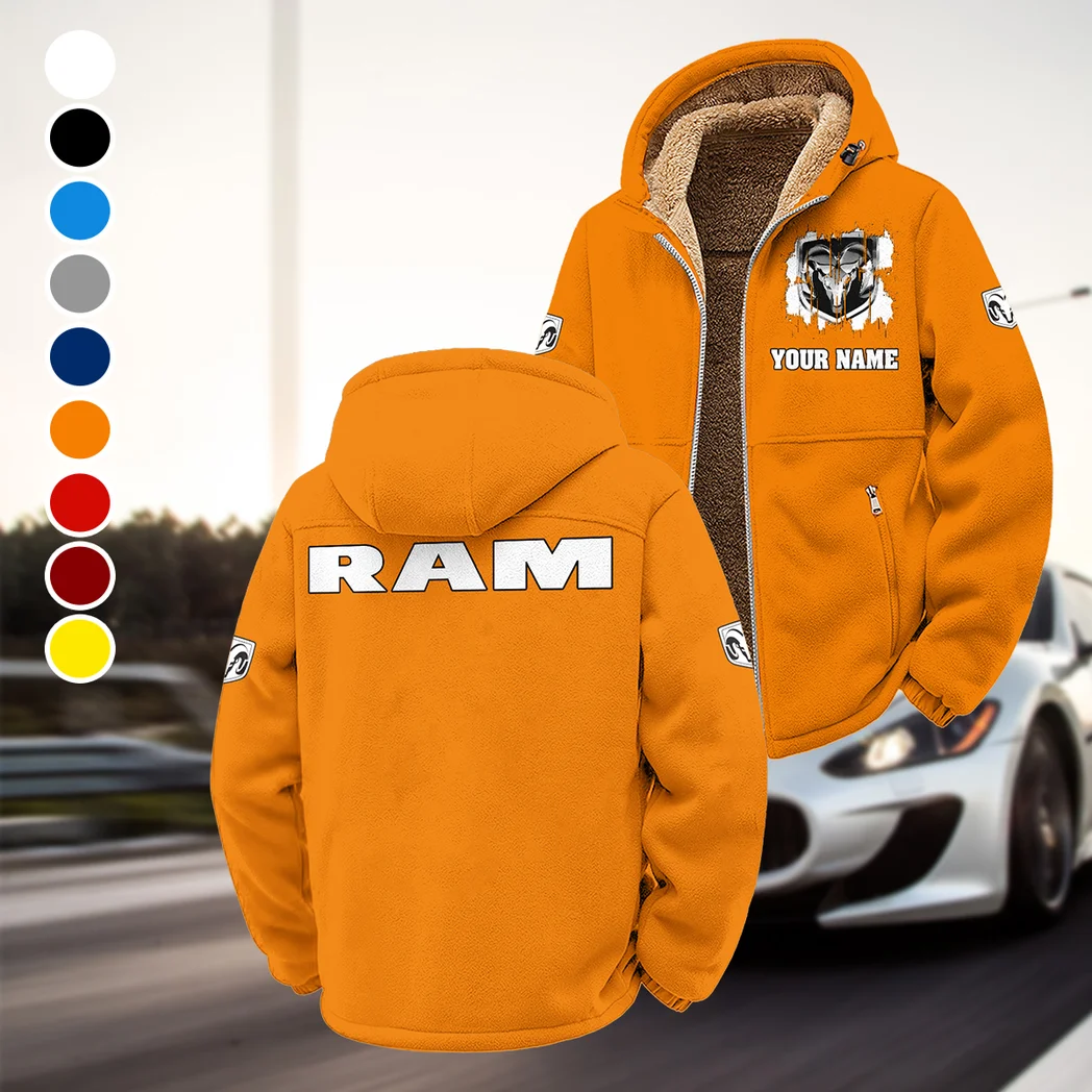 Utility Vehicle Winter Fleece Jacket, Anti-Pill Thermal Fleece HVN1451RT - Orange