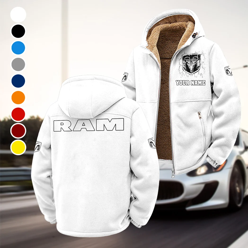 Utility Vehicle Winter Fleece Jacket, Anti-Pill Thermal Fleece HVN1451RT - White
