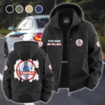 Iconic Performance Car Fleece Windbreaker Jacket, Luxe Fleece Exterior HVN1451SH - Black