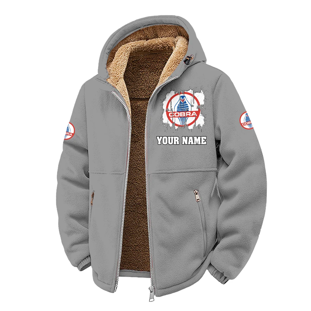 Iconic Performance Car Winter Fleece Jacket, High-Density Comfort Fleece HVN1451SH - Grey - Image 2