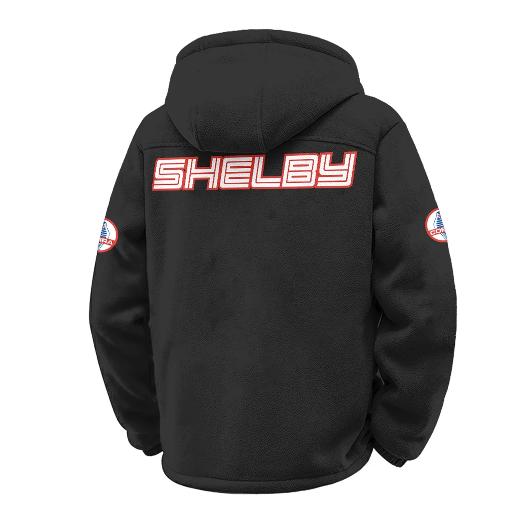 Iconic Performance Car Winter Fleece Jacket, High-Density Comfort Fleece HVN1451SH - Black - Image 3