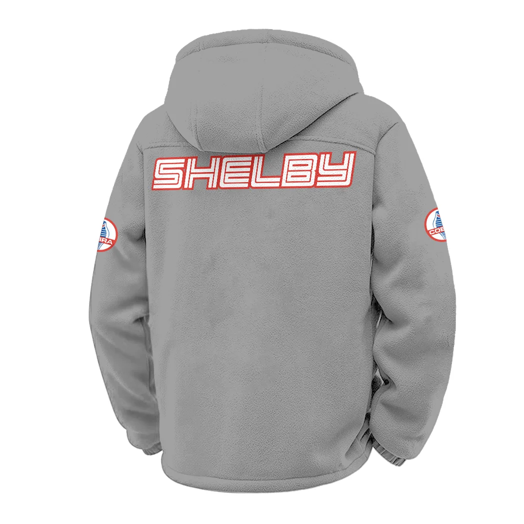 Iconic Performance Car Winter Fleece Jacket, High-Density Comfort Fleece HVN1451SH - Grey - Image 3