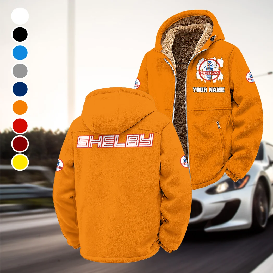 Iconic Performance Car Winter Fleece Jacket, High-Density Comfort Fleece HVN1451SH - Orange