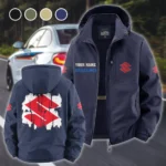 Street Racer Fleece Windbreaker Jacket, Anti-Pill Wind-Blocking Fleece HVN1451SU - Navy
