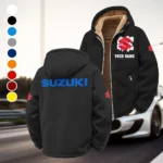 Street Racer Winter Fleece Jacket, Warm Core Loft Fleece HVN1451SU - Black
