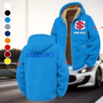 Street Racer Winter Fleece Jacket, Warm Core Loft Fleece HVN1451SU - Cyan