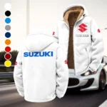 Street Racer Winter Fleece Jacket, Warm Core Loft Fleece HVN1451SU - White