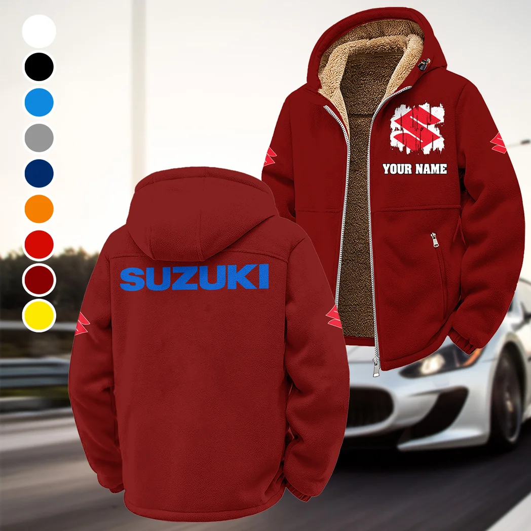 Street Racer Winter Fleece Jacket, Warm Core Loft Fleece HVN1451SU - Wine