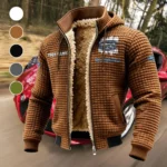 Mountain Ride Fleece-Lined Hooded Jacket, Luxe Cloud-Fleece Hooded Shell HVN1451SU - brown