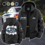 Mountain Ride Fleece Windbreaker Jacket, Midweight Thermal Windbreaker HVN1451SU - Black