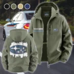 Mountain Ride Fleece Windbreaker Jacket, Midweight Thermal Windbreaker HVN1451SU - Green