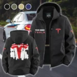 Futuristic Ride Fleece Windbreaker Jacket, Premium Bonded Fleece HVN1451TE - Black