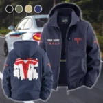 Futuristic Ride Fleece Windbreaker Jacket, Premium Bonded Fleece HVN1451TE - Navy
