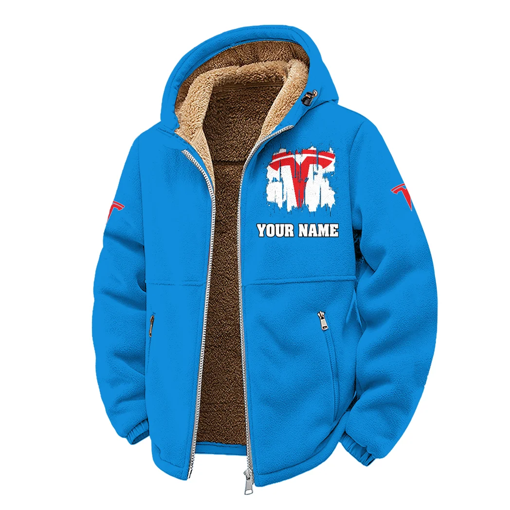 Futuristic Ride Winter Fleece Jacket, Premium Fleece Barrier HVN1451TE - Cyan - Image 2