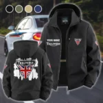Freedom Rider Fleece Windbreaker Jacket, Ultra-Soft Wind-Stop Fabric HVN1451TM - Black