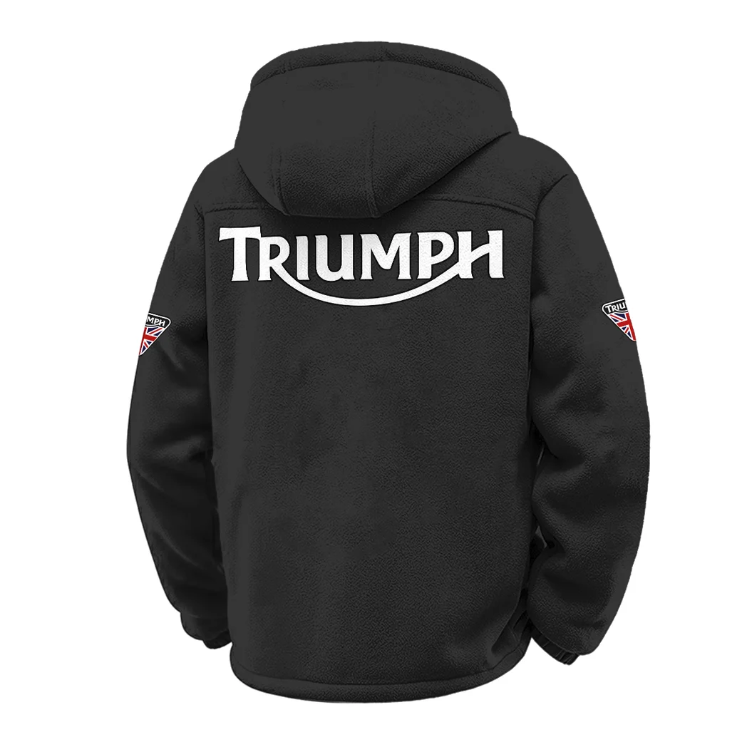 Freedom Rider Winter Fleece Jacket, Sherpa Lined Winter Fleece HVN1451TM - Black - Image 3