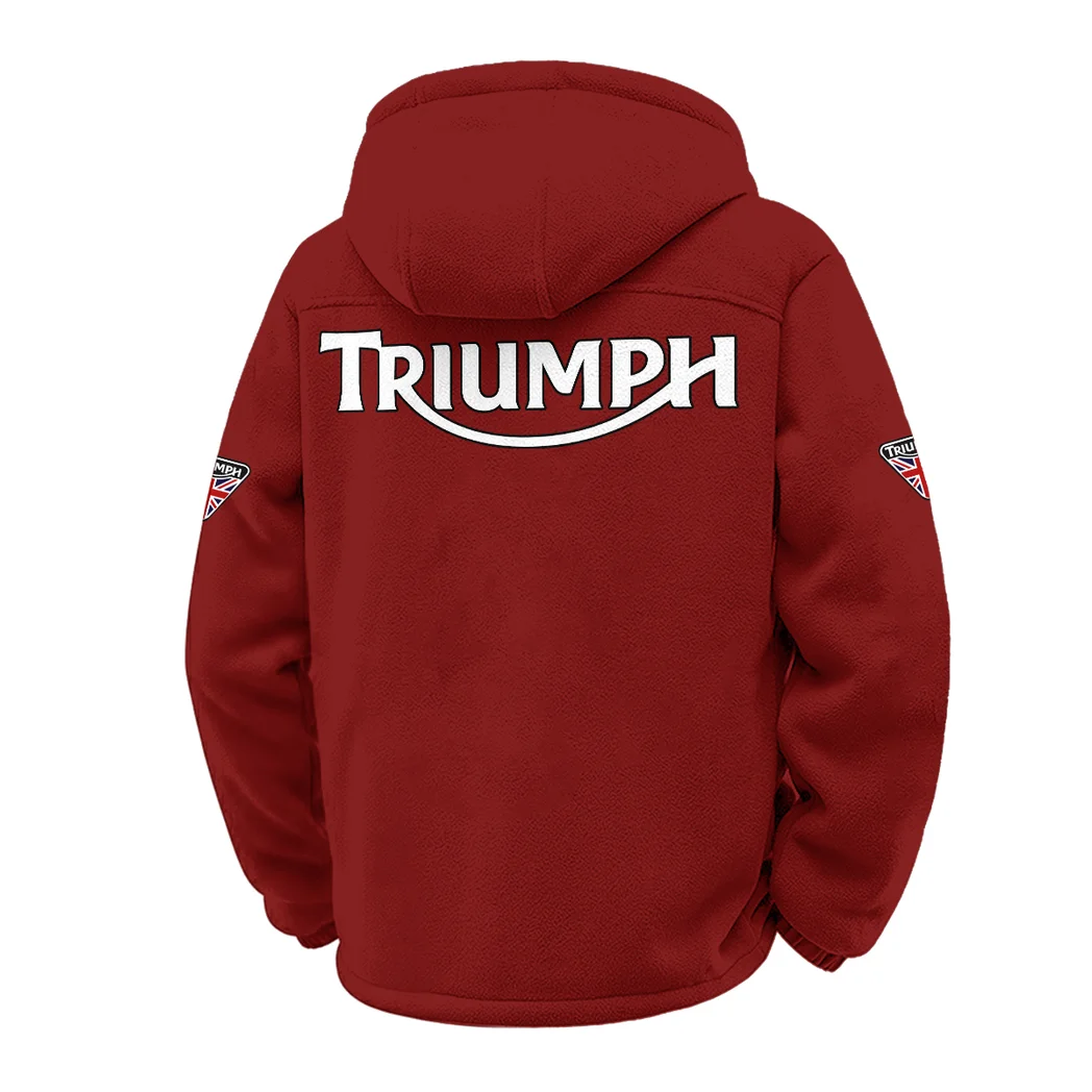 Freedom Rider Winter Fleece Jacket, Sherpa Lined Winter Fleece HVN1451TM - Wine - Image 3