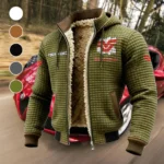 Field Tractor Fleece-Lined Hooded Jacket, Soft-Touch Thermal Outerwear HVN1451VE - Green