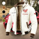 Field Tractor Fleece-Lined Hooded Jacket, Soft-Touch Thermal Outerwear HVN1451VE - White