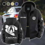 High-End Car Fleece Windbreaker Jacket, Thermal Wind-Stop Jacket HVN1452AC - Black