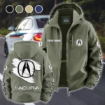 High-End Car Fleece Windbreaker Jacket, Thermal Wind-Stop Jacket HVN1452AC - Green