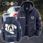 High-End Car Fleece Windbreaker Jacket, Thermal Wind-Stop Jacket HVN1452AC - Navy