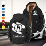 High-End Car Winter Fleece Jacket, Thermal Winter Fleece HVN1452AC - Black