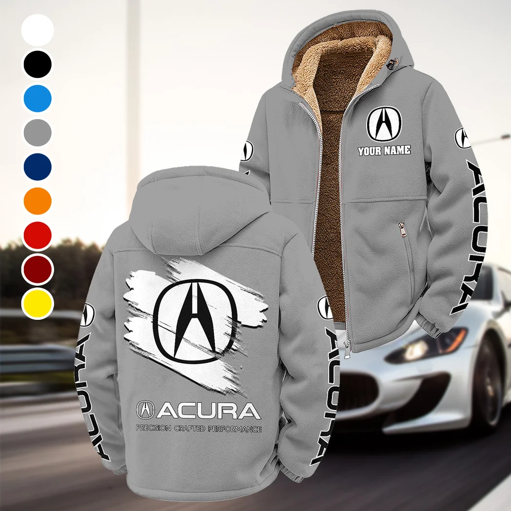 High-End Car Winter Fleece Jacket, Thermal Winter Fleece HVN1452AC - Grey