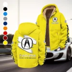 High-End Car Winter Fleece Jacket, Thermal Winter Fleece HVN1452AC - Yellow