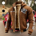 Trail Rider Machine Fleece-Lined Hooded Jacket, High-Performance Trail Jacket HVN1452AR - brown