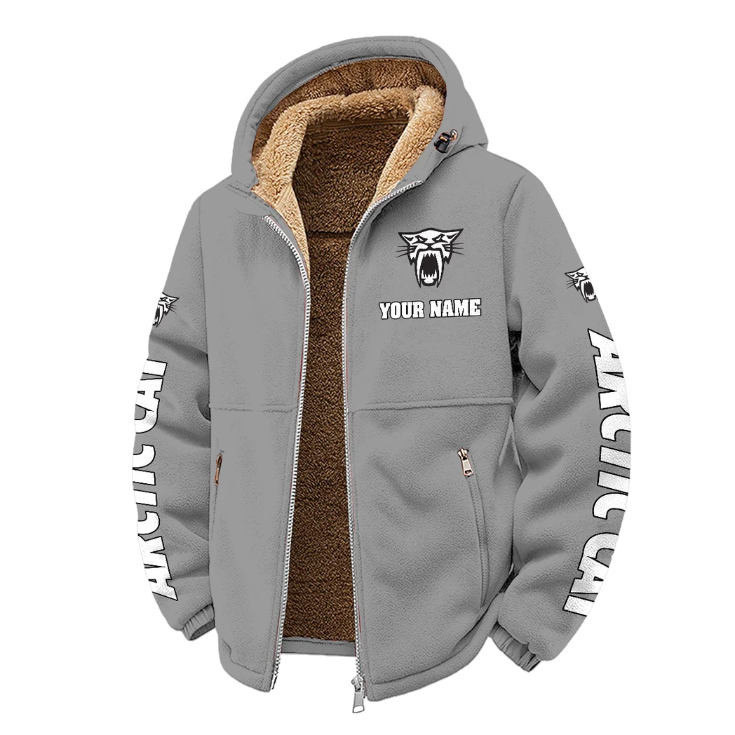 Trail Rider Machine Winter Fleece Jacket, Extreme Cold Fleece Coat HVN1452AR - Grey - Image 2