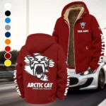 Trail Rider Machine Winter Fleece Jacket, Extreme Cold Fleece Coat HVN1452AR - Wine