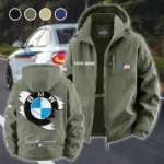 Racing Car Fleece Windbreaker Jacket, Core-Warmth Windbreaker HVN1452BM - Green