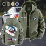Racing Car Fleece Windbreaker Jacket, Windproof Fleece Hybrid HVN1452BM - Green