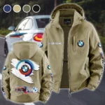 Racing Car Fleece Windbreaker Jacket, Windproof Fleece Hybrid HVN1452BM - Khaki