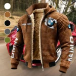Premium Sedan Fleece-Lined Hooded Jacket, All-Mountain Hooded Fleece HVN1452BM - brown