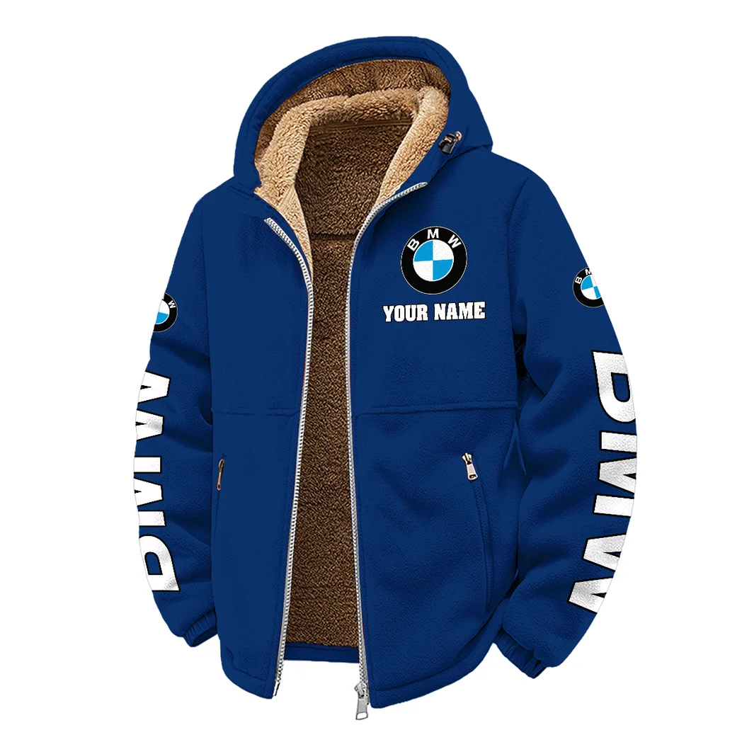 Premium Sedan Winter Fleece Jacket, Deep Winter Comfort Fleece HVN1452BM - Navy - Image 2